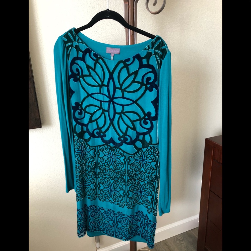 Hale Bob velvet dress.